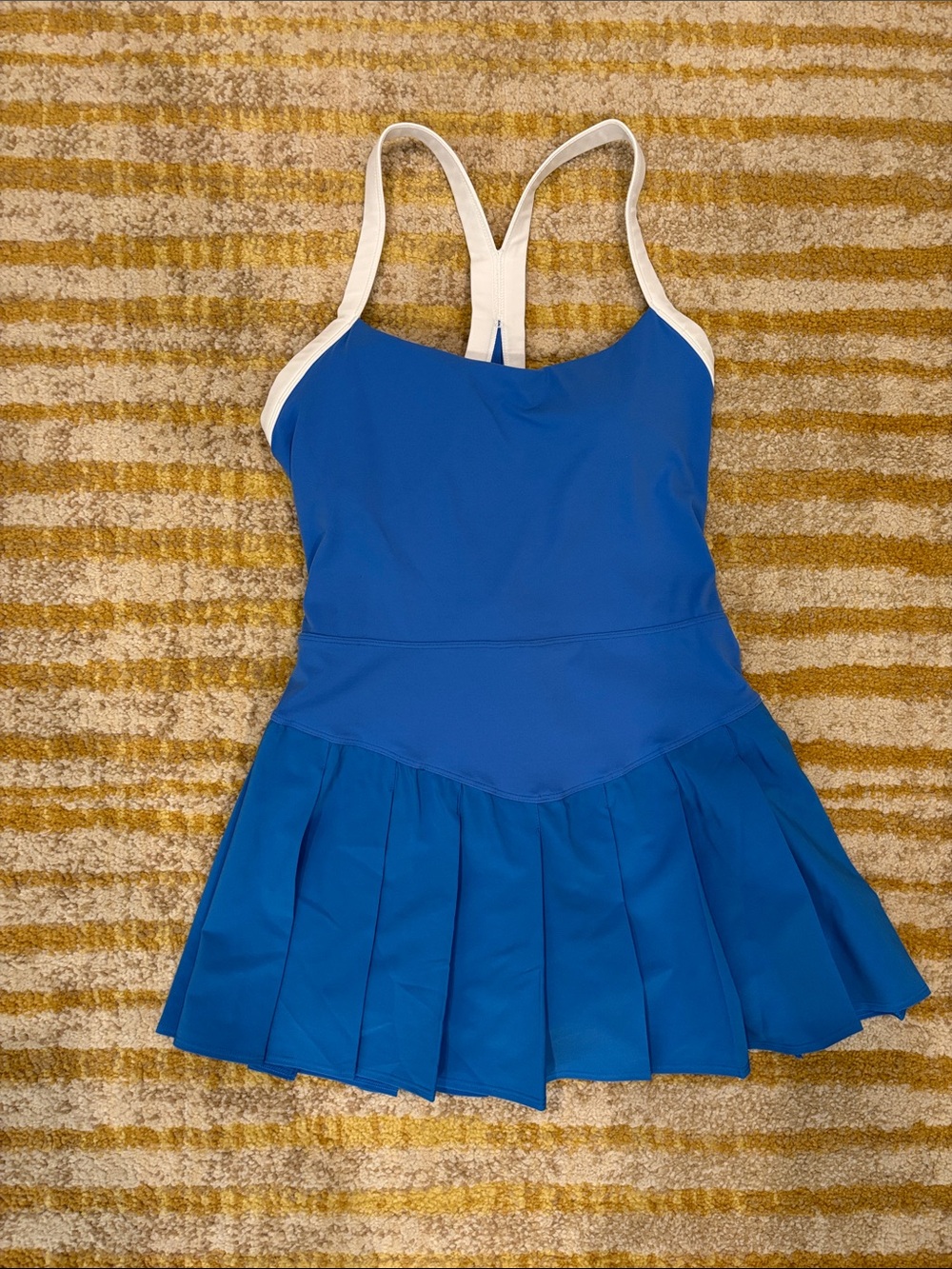 Set of 2 JoyLab Black and Blue Pleated Racerback Active Dresses Size Medium - Picture 5 of 8